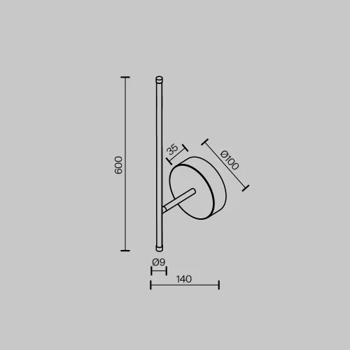 Бра LED Elegant C085WL-L7BS2.7K Maytoni латунь на 1 лампу, основание латунь в стиле современный хай-тек отражённый свет фото 9