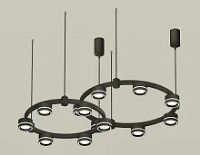 Светильник подвесной XR92091004 Ambrella light чёрный 13 ламп, основание чёрное в стиле хай-тек современный 