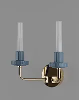 Бра LED Atelieri V11696-WL Moderli прозрачный на 2 лампы, основание золотое в стиле современный американский кантри 
