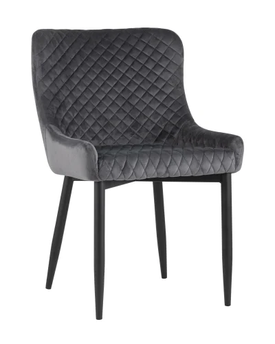 Стул Ститч NEW, велюр серый УТ000031295 Stool Group, серый/велюр, ножки/металл/чёрный, размеры - ****530*635