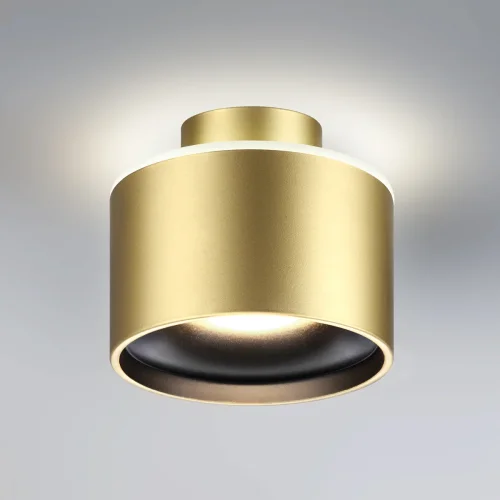 Светильник накладной LED с переключателем цветовой температуры Giro 358972 Novotech бронзовый 1 лампа, основание бронзовое в стиле современный хай-тек круглый фото 3