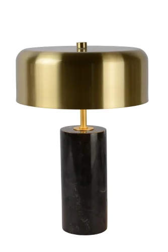 Настольная лампа Mirasol 34540/03/30 Lucide бронзовая 3 лампы, основание чёрное мрамор в стиле современный  фото 2