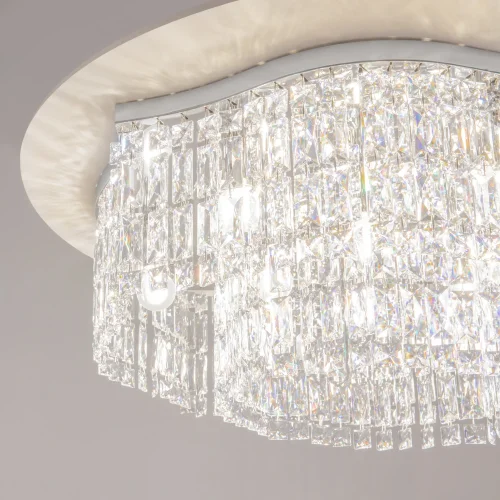 Люстра потолочная Dune DIA005CL-10CH Maytoni прозрачная на 10 ламп, основание хром в стиле классический фото 6