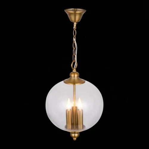 Светильник подвесной Lateria SL362.203.03 ST-Luce прозрачный на 3 лампы, основание золотое в стиле кантри фото 3