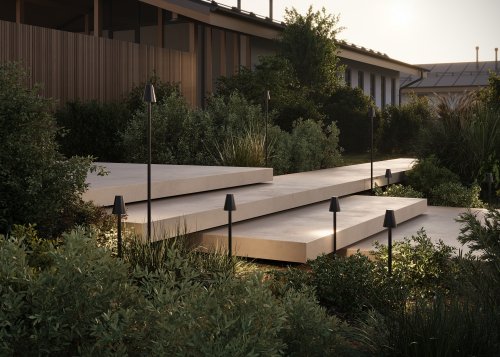 Ландшафтный светильник LED Cane O504FL-L1B3K Maytoni уличный IP65 чёрный на 1 лампу, плафон чёрный в стиле современный хай-тек LED фото 3