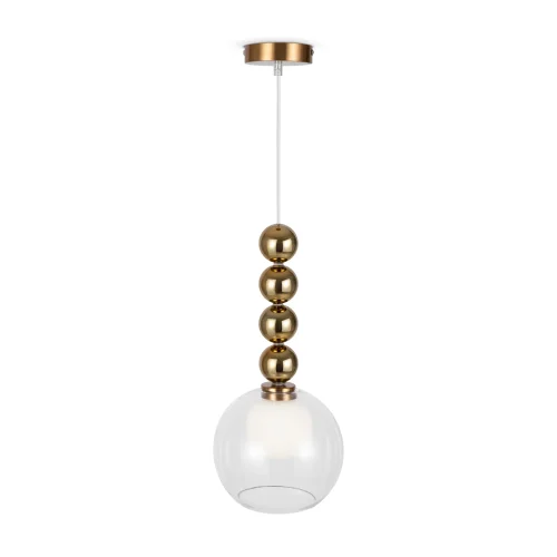 Светильник подвесной Focus FR5220PL-01G6 Freya прозрачный на 1 лампу, основание золотое в стиле современный фото 7