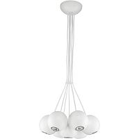 Светильник подвесной Bubble White 6144-NW Nowodvorski белая на 7 ламп, основание белое в стиле хай-тек шар