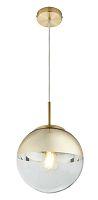 Светильник подвесной Glass TL1203H-41GD Toplight золотой 1 лампа, основание золотое в стиле модерн 