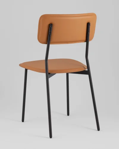 Стул обеденный Mikkie, коричневый УТ000039228 Stool Group, коричневый/экокожа, ножки/металл/чёрный, размеры - ***** фото 5