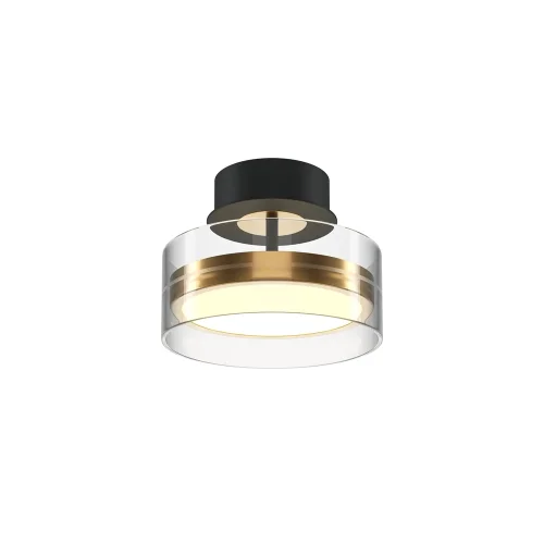Светильник потолочный LED Dress code MOD348CL-L18BBS3K Maytoni прозрачный 1 лампа, основание чёрное в стиле хай-тек современный  фото 4