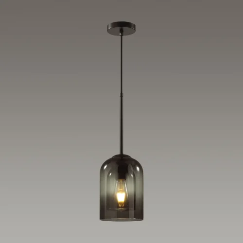 Светильник подвесной Boris 5281/1 Lumion чёрный 1 лампа, основание чёрное в стиле современный  фото 2
