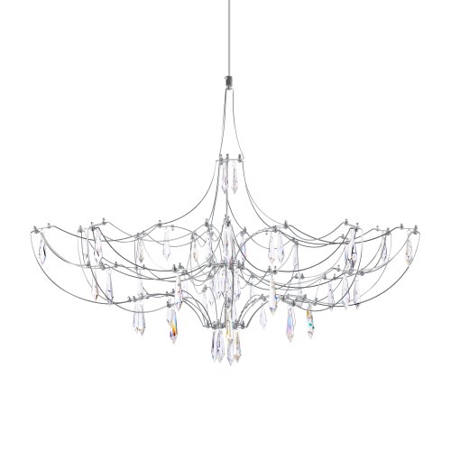Люстра подвесная ЛЕД Мира / Mira 10589/900 Silver Asfour LOFT IT прозрачная на 1 лампу, основание серебряное в стиле арт-деко капли фото 3 Люстра подвесная ЛЕД Мира / Mira 10589/900 Silver Asfour LOFT IT прозрачная на 1 лампу, основание серебряное в стиле арт-деко капли фото 3