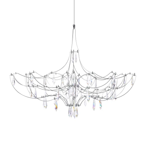 Люстра подвесная ЛЕД Мира / Mira 10589/900 Silver Asfour LOFT IT прозрачная на 1 лампу, основание серебряное в стиле арт-деко капли фото 3 Люстра подвесная ЛЕД Мира / Mira 10589/900 Silver Asfour LOFT IT прозрачная на 1 лампу, основание серебряное в стиле арт-деко капли фото 3