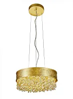 Люстра подвесная fabian 1551.12 oro LED Lucia Tucci золотая на 12 ламп, основание золотое в стиле классический 