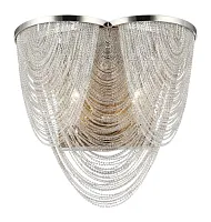 Бра ROME AP2 Crystal Lux никель 2 лампы, основание хром в стиле современный 