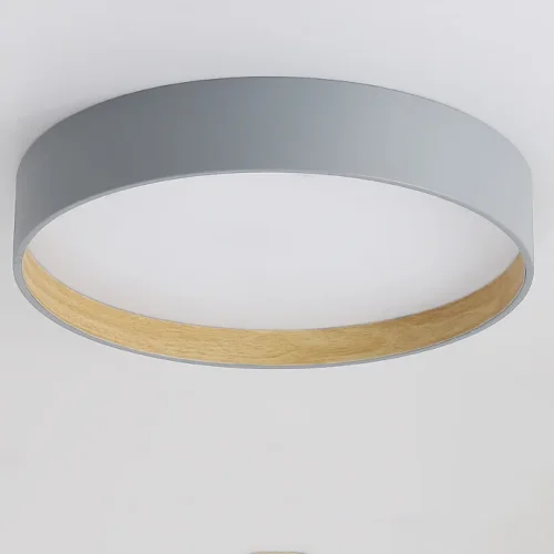 Светильник потолочный NETTY D40 Black 224021-23 ImperiumLoft белый на 1 лампу, основание чёрное в стиле современный скандинавский минимализм фото 5