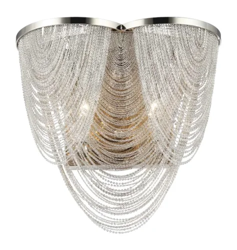Бра ROME AP2 Crystal Lux никель на 2 лампы, основание хром в стиле современный 