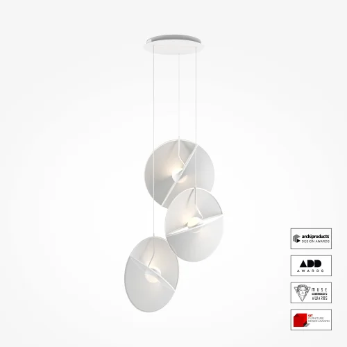 Светильник подвесной LED Reflex MOD154PL-L6W3K1 Maytoni белый на 1 лампу, основание белое в стиле фото 5