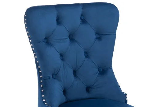 Компьютерное кресло Vento blue 11856 Woodville, синий/велюр, ножки/металл/хром, размеры - *1110***530*620 фото 7