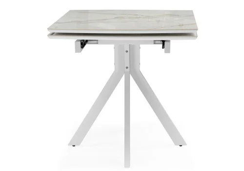 Керамический стол Катчел 120(180)x80 calacatta gold / белый 621186 Woodville столешница белая мрамор из керамика фото 3