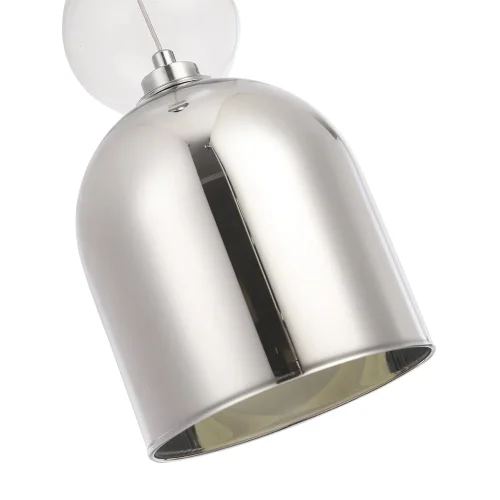 Светильник подвесной MURCIA SP1.3 CHROME Crystal Lux прозрачный 1 лампа, основание хром в стиле современный  фото 3
