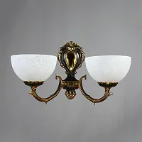 Бра  SEVILLE 02140/2 PB AMBIENTE by BRIZZI белый 2 лампы, основание бронзовое в стиле классический 