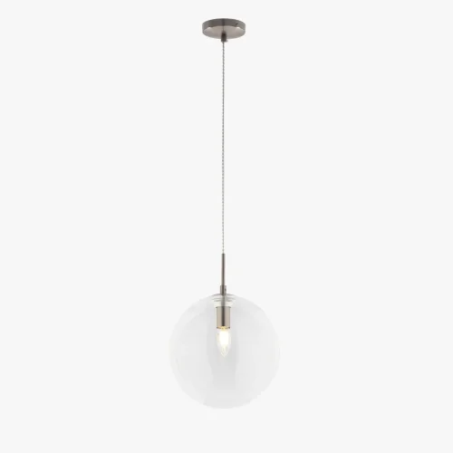 Светильник подвесной Томми CL102631 Citilux прозрачный 1 лампа, основание матовое хром в стиле современный шар фото 3
