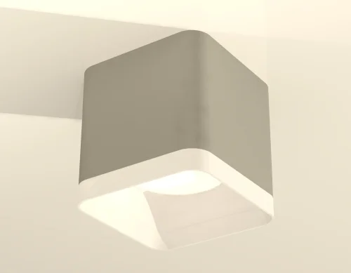 Светильник накладной Techno Spot XS XS7807010 Ambrella light серый 1 лампа, основание серое в стиле хай-тек современный квадратный фото 2
