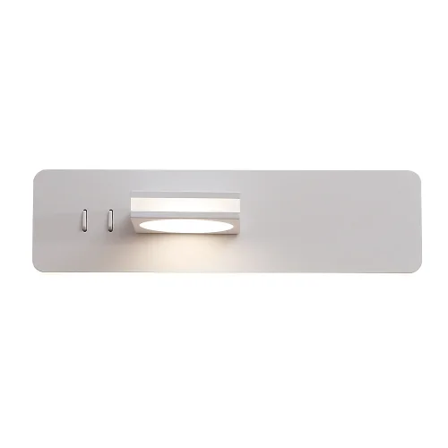 Бра с выключателем LED CLT 216W WH Crystal Lux белый на 1 лампу, основание белое в стиле современный фото 5
