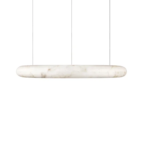 Светильник подвесной ЛЕД Осло / Oslo acrylic 10547/1000 LOFT IT бежевый на 1 лампу, основание латунь в стиле современный кольца фото 5