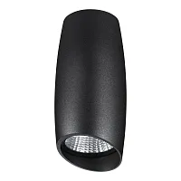 Светильник накладной LED Mango 358363 Novotech чёрный 1 лампа, основание чёрное в стиле современный круглый