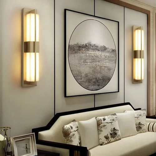 Настенный светильник GLEE A 208972-23 ImperiumLoft белый на 1 лампу, основание латунь в стиле современный фото 16 Настенный светильник GLEE A 208972-23 ImperiumLoft белый на 1 лампу, основание латунь в стиле современный фото 16