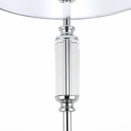 Торшер Snere SLE107205-01 Evoluce  серый белый 1 лампа, основание хром в стиле современный
 фото 3