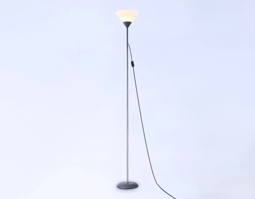 Торшер TR97615 Ambrella light  белый 1 лампа, основание серебряное в стиле современный
 фото 2
