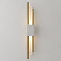 Бра ЛЕД CARTA AP6W LED WHITE/BRASS Crystal Lux белый на 1 лампу, основание латунь белое в стиле современный 