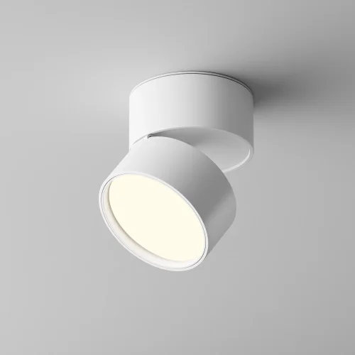 Светильник накладной LED Onda C024CL-12W4K-W-1 Maytoni белый 1 лампа, основание белое в стиле хай-тек современный круглый фото 8