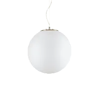 Светильник подвесной GRAPE SP1 BIG Ideal Lux белый 1 лампа, основание латунь в стиле современный шар