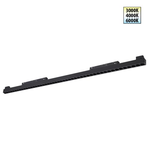 Трековый светильник LED с переключателем цветовой темперетуры Flum 359627 Novotech чёрный для шинопроводов серии Flum чёрный Трековый светильник LED с переключателем цветовой темперетуры Flum 359627 Novotech чёрный для шинопроводов серии Flum чёрный