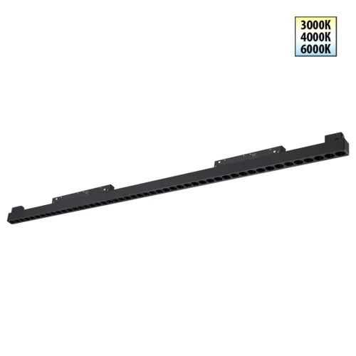 Трековый светильник LED с переключателем цветовой темперетуры Flum 359627 Novotech чёрный для шинопроводов серии Flum чёрный