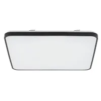 Светильник потолочный Agnes Square Pro 10988-NW Nowodvorski белый на 1 лампу, основание чёрное в стиле современный 