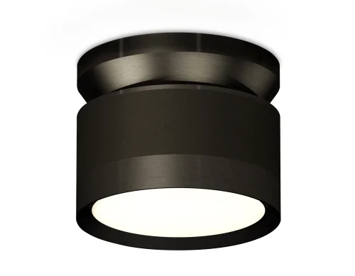Светильник накладной XS8102050 Ambrella light чёрный 1 лампа, основание чёрное в стиле хай-тек круглый
