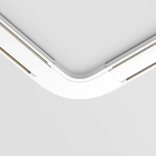 Конектор питания полукруглый Magnetic track system Radity TRA084CR-11W Maytoni белый в стиле хай-тек современный для светильников серии Magnetic track system Radity подвесной накладной radity радиусная магнитная магнитный фото 2