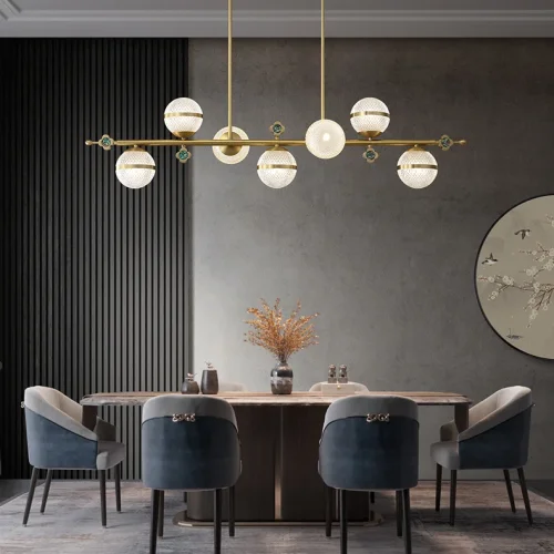 Светильник подвесной LUARA LONG L122 220415-23 ImperiumLoft прозрачный на 7 ламп, основание латунь в стиле современный фото 8 Светильник подвесной LUARA LONG L122 220415-23 ImperiumLoft прозрачный на 7 ламп, основание латунь в стиле современный фото 8