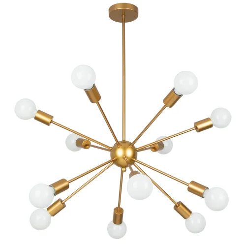 Люстра потолочная Alastor A6702PL-12PB Arte Lamp без плафона на 12 ламп, основание медь в стиле современный 