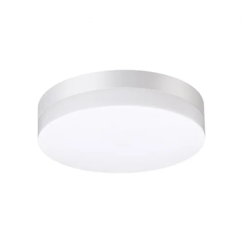 Потолочный светильник уличный LED Opal 358881 Novotech уличный IP54 белый на 1 лампу, плафон белый в стиле хай-тек современный LED