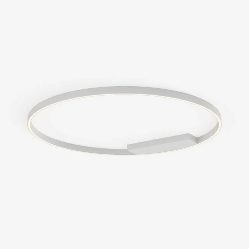 Светильник потолочный LED Rim MOD058CL-L65WK Maytoni белый на 1 лампу, основание белое в стиле современный хай-тек минимализм кольца фото 4
