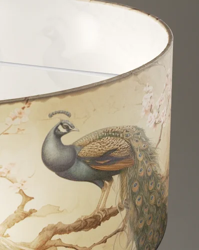 Светильник подвесной Strauss V11515-3P Moderli разноцветный на 3 лампы, основание чёрное в стиле классический современный флористика кантри птички фото 4 Светильник подвесной Strauss V11515-3P Moderli разноцветный на 3 лампы, основание чёрное в стиле классический современный флористика кантри птички фото 4