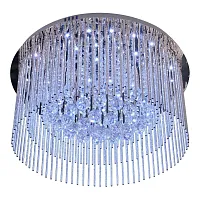 Светильник потолочный 492R/9PL Escada прозрачный на 9 ламп, основание хром в стиле современный  Светильник потолочный 492R/9PL Escada прозрачный на 9 ламп, основание хром в стиле современный