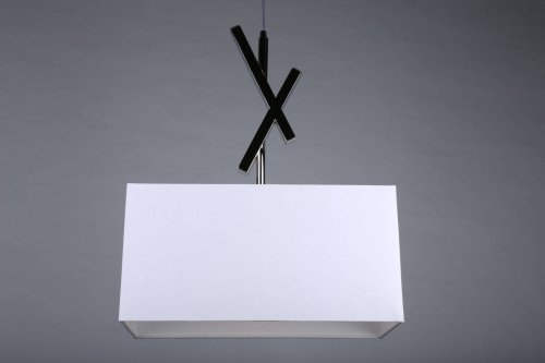 Светильник подвесной Latina OML-61806-01 Omnilux белый 1 лампа, основание хром в стиле классический  фото 5