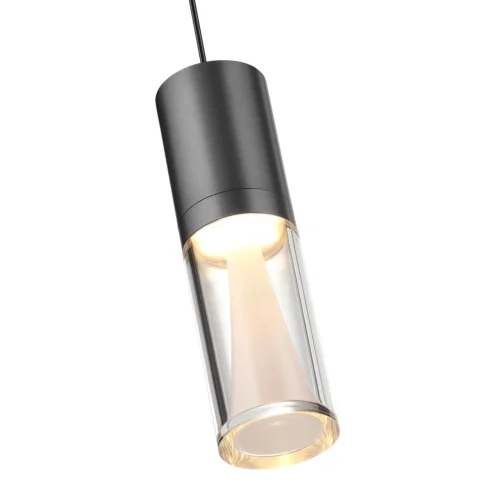 Светильник подвесной Defance 7143/4L Odeon Light прозрачный на 1 лампу, основание серое чёрное в стиле классический современный фото 5